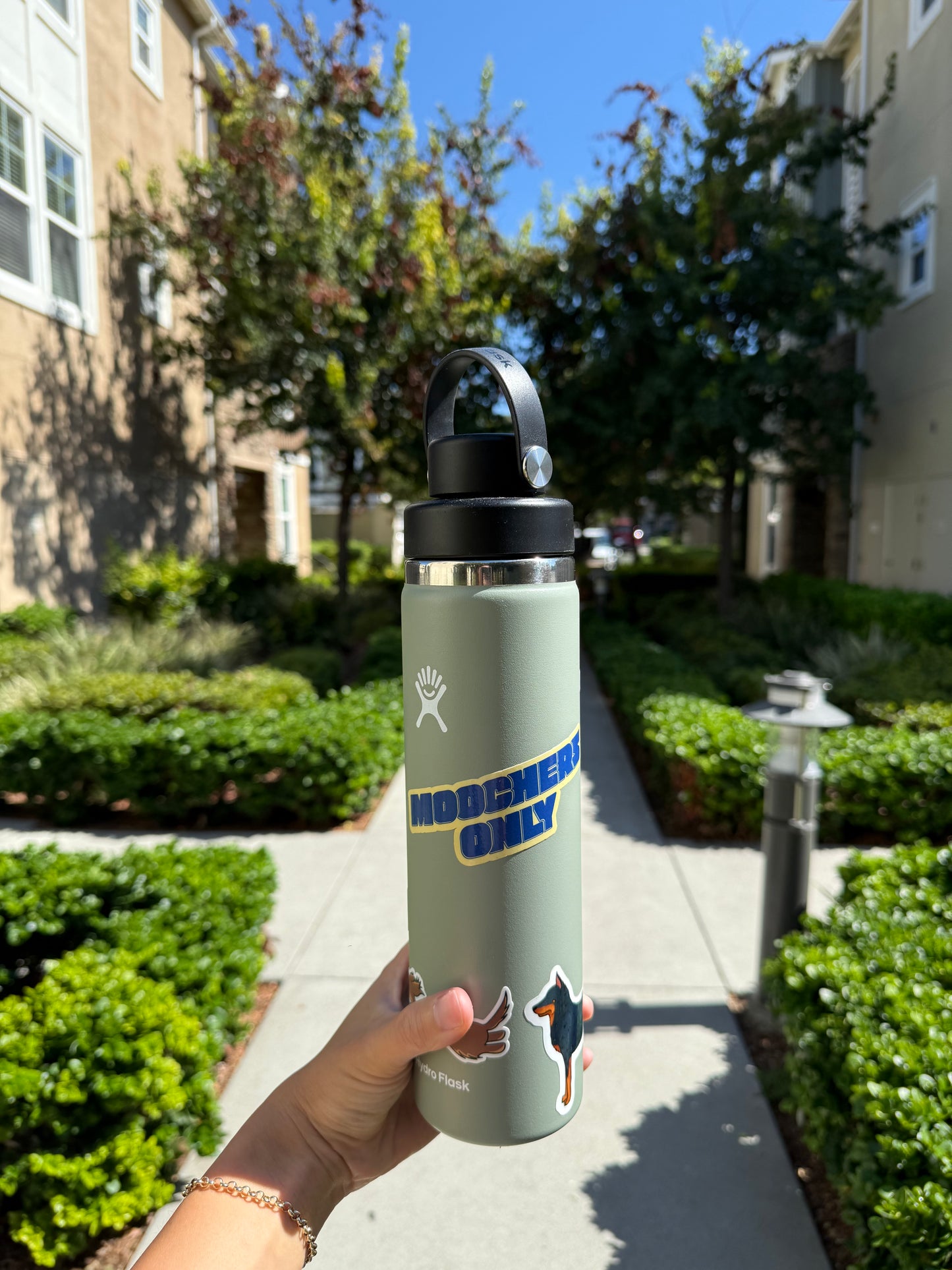 Moochers Only Sticker (Blue)